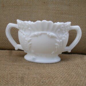 Vintage Imperial Milk Glass Belknap Sugar Bowl